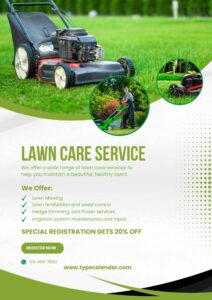 lawn care flyers examples