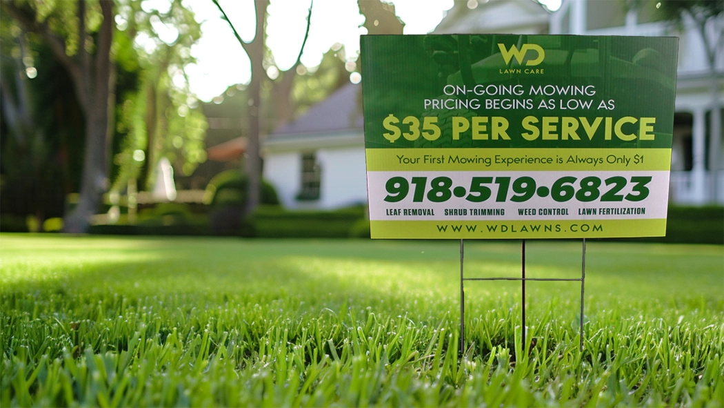 discount lawn care sign marketing tips